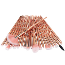 RTO Cosmetics, trunks, containers – Professional Makeup Brush Set, 20-Piece Synthetic Set