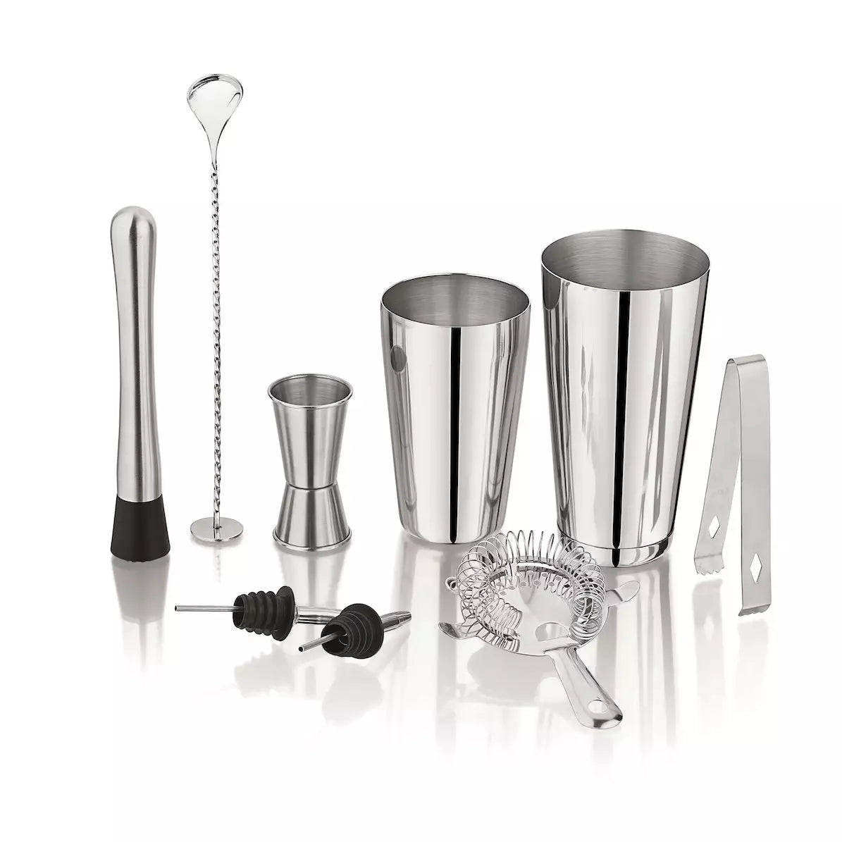 KINGHoff Accessories (bartending supplies, filters, plastic – 9-Piece Bartending Set, Kinghoff Steel