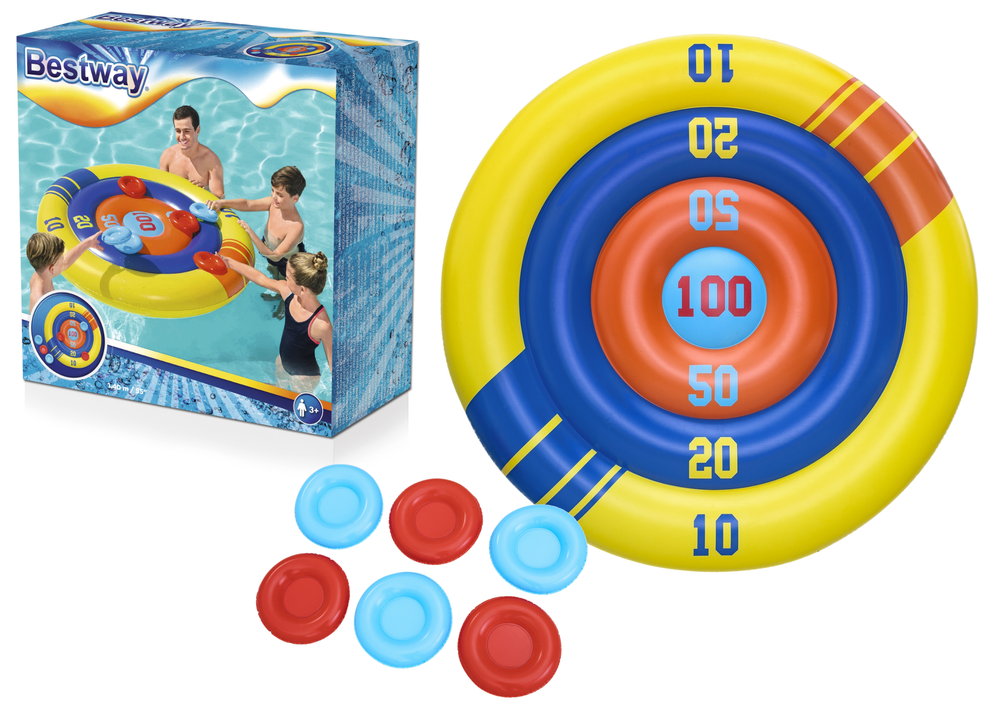 BESTWAY Bestway 52566 Inflatable Pool Game: Agility Target, Frisbee, 140 cm