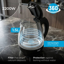ADLER Electric kettles – AD 1224 1.5-liter glass kettle – image 22