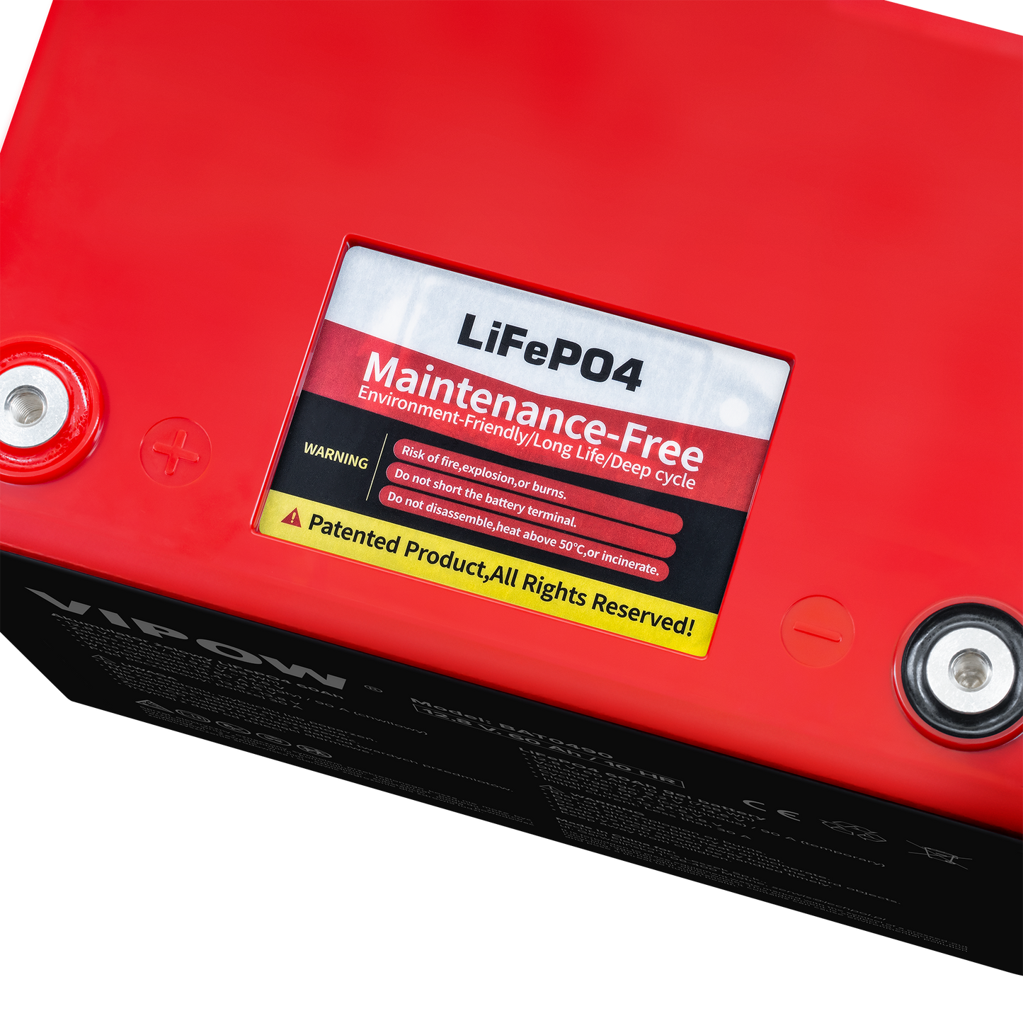 Vipow Gel batteries – 60Ah LiFePO4 Battery with BMS – image 2