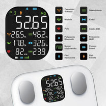 Klausberg Electronic bathroom scale with body composition analyzer, white, Klausberg, KB-7855 – image 9