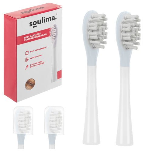 SOULIMA The remaining – White Toothbrush Heads, 2-Pack, Soulima 26929 – image 14
