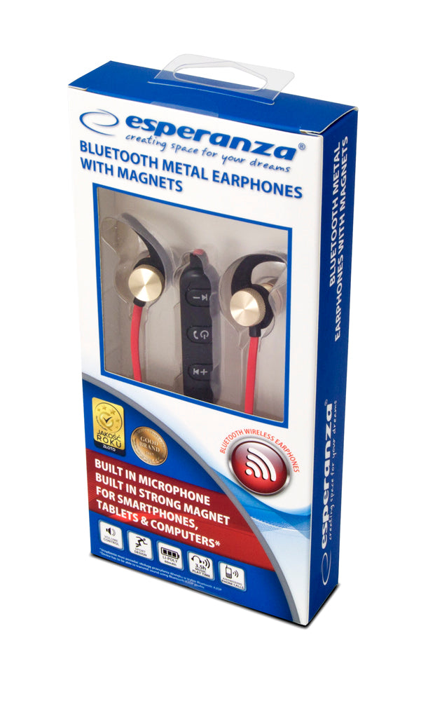 Esperanza Wireless – EH186L Esperanza Bluetooth Earbuds, Metal, Copper – image 3