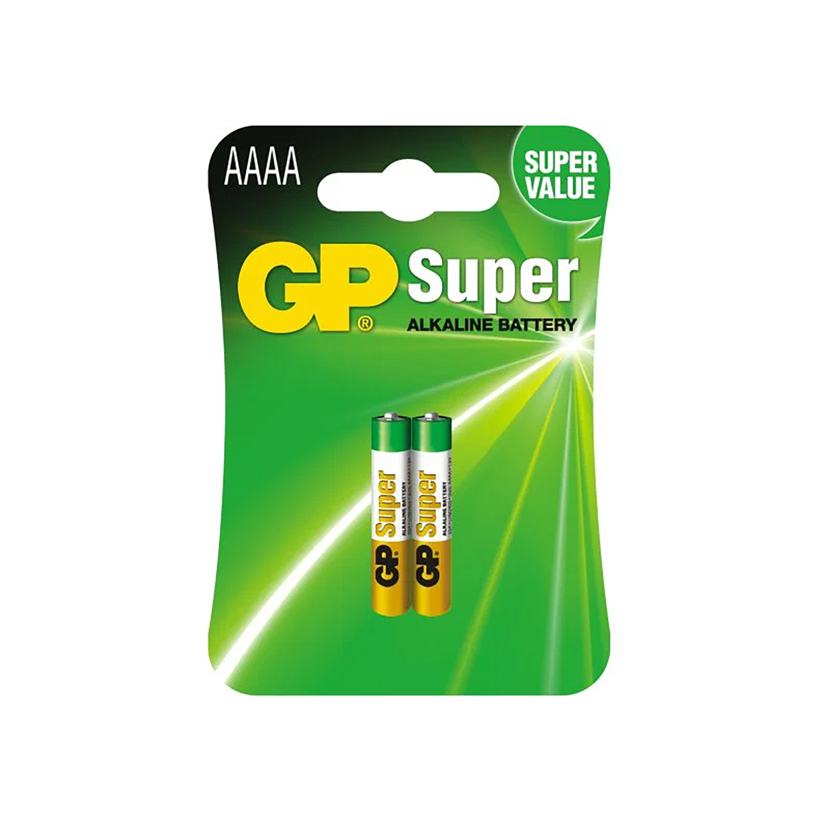 LP Alkaline, coin-cell – GP Super Alkaline AAAA Batteries, 2 per pack.