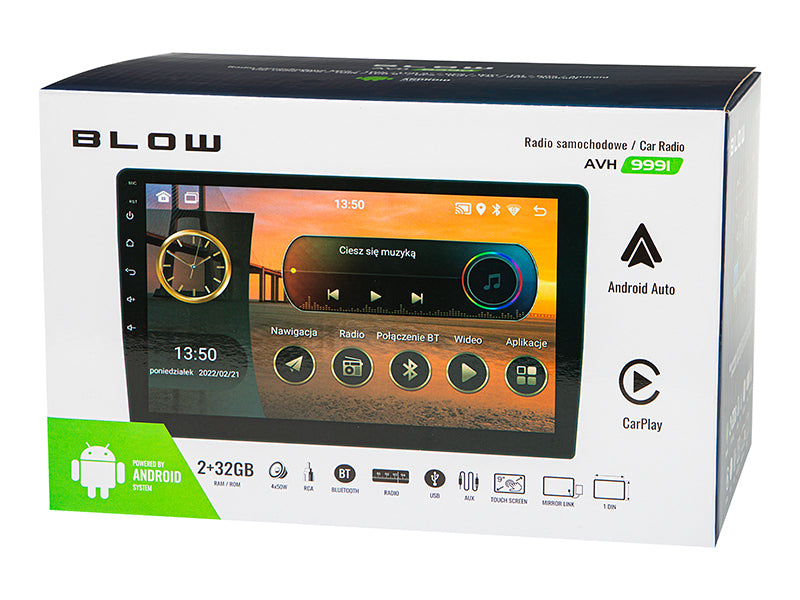 Blow Car stereos (CD/MP3/Video/DVD) – 78-343# AVH-9991 1DIN 9" Android/Wi-Fi/GPS/CarPlay Car Stereo – image 6