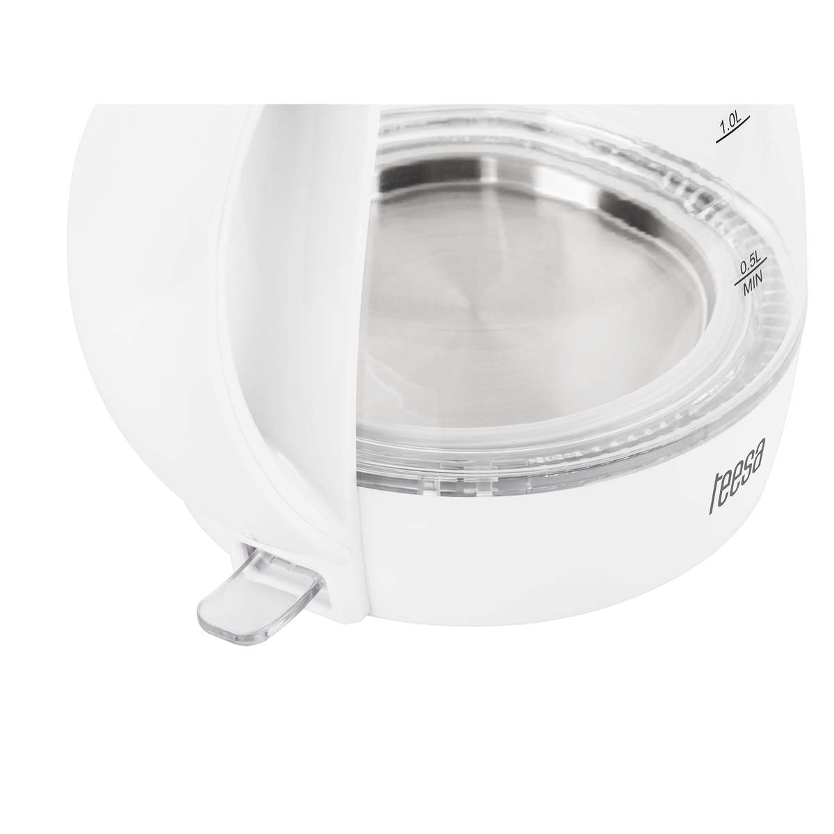 Teesa Electric – TEESA Electric Kettle, Glass, 2200 W, White, 1.7 L – image 3