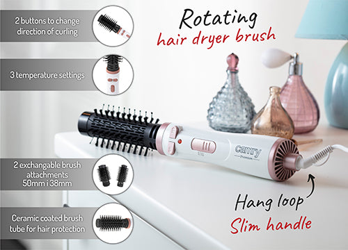 CAMRY CR 2021 Rotating Curling Iron and Hair Dryer - 1200 W - 38 mm, 50 mm – image 3