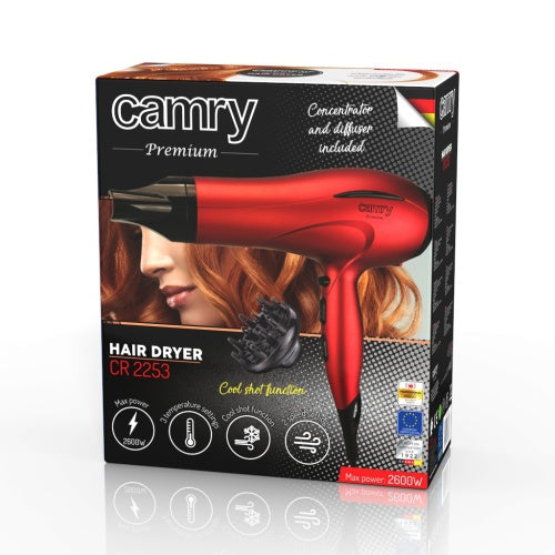 CAMRY Hair Dryers – CR 2253 2400 W Hair Dryer + Diffuser – image 11