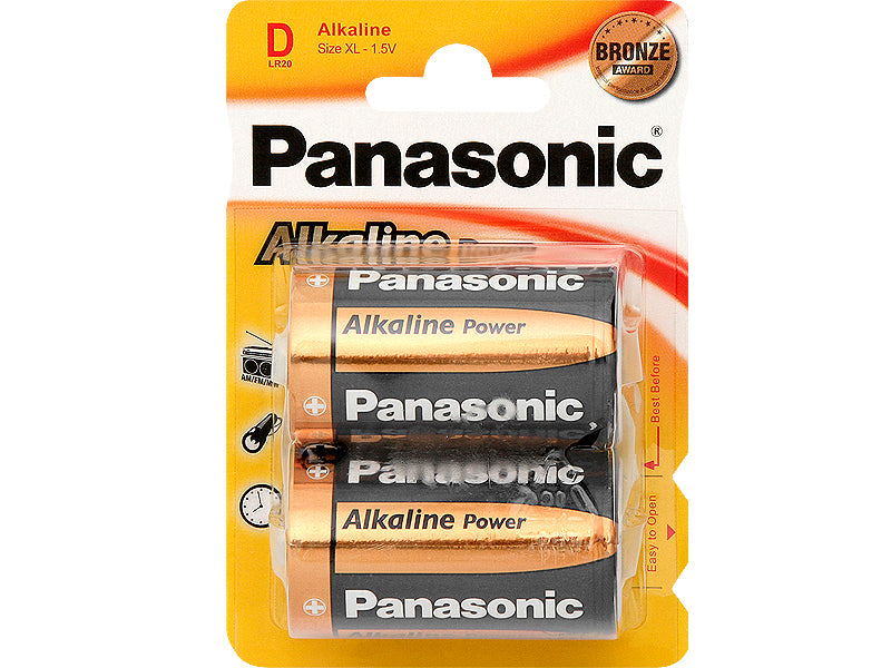 Blow Alkaline, coin-cell, and zinc-carbon – 8479# Panasonic LR20 Alkaline Battery, 2-Pack