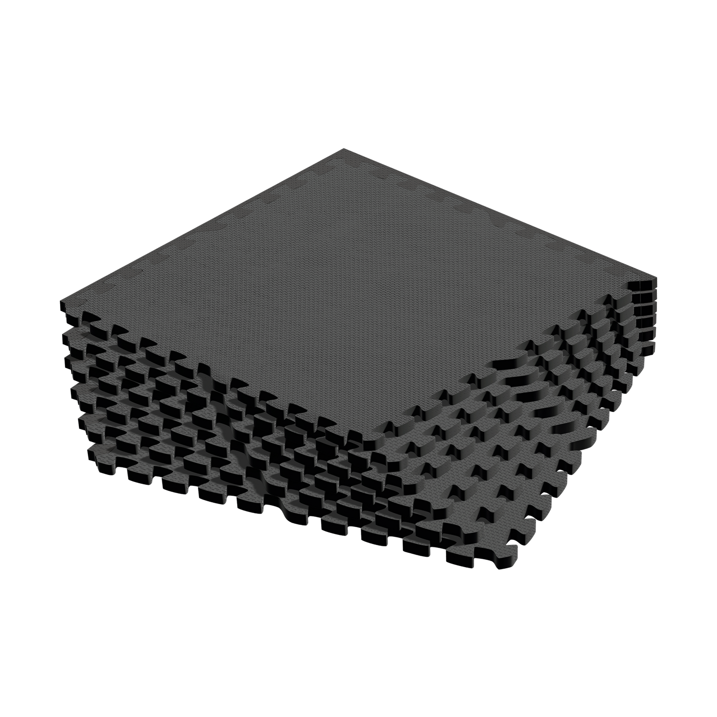 Rebel Protective mat for fitness equipment and gym workouts, 60x60 cm interlocking tiles, set of 6, REBEL ACTIVE