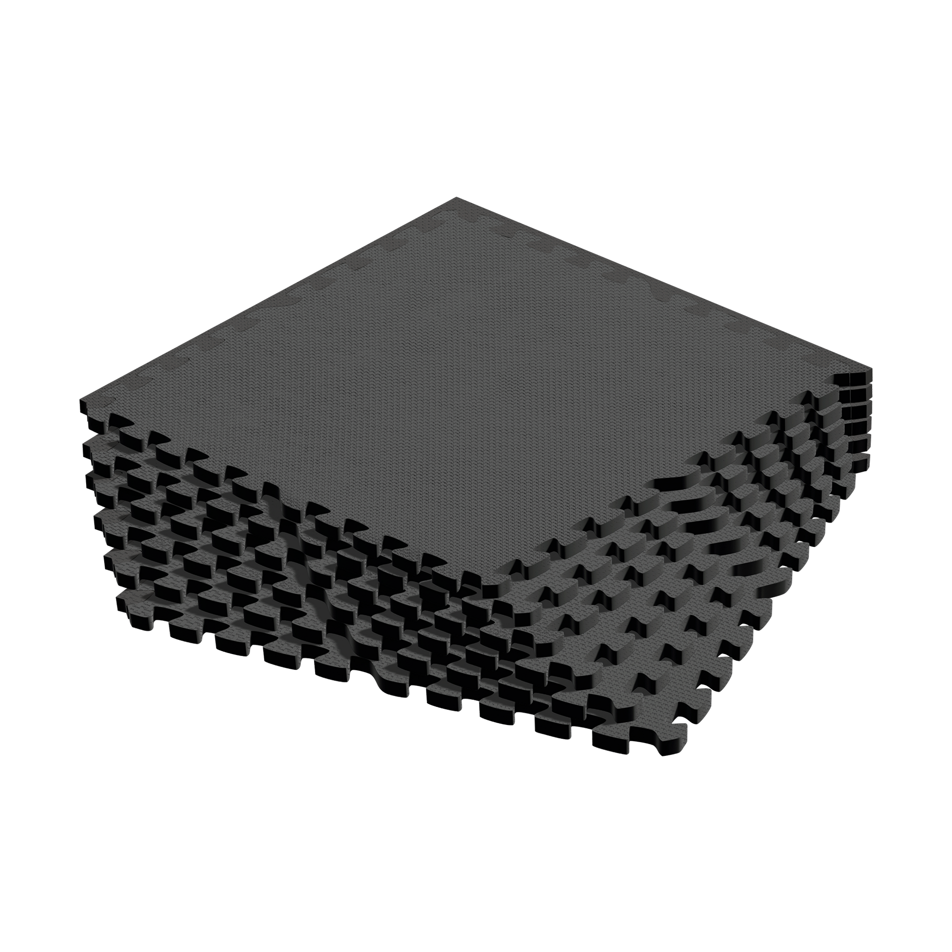 Rebel Protective mat for fitness equipment and gym workouts, 60x60 cm interlocking tiles, set of 6, REBEL ACTIVE