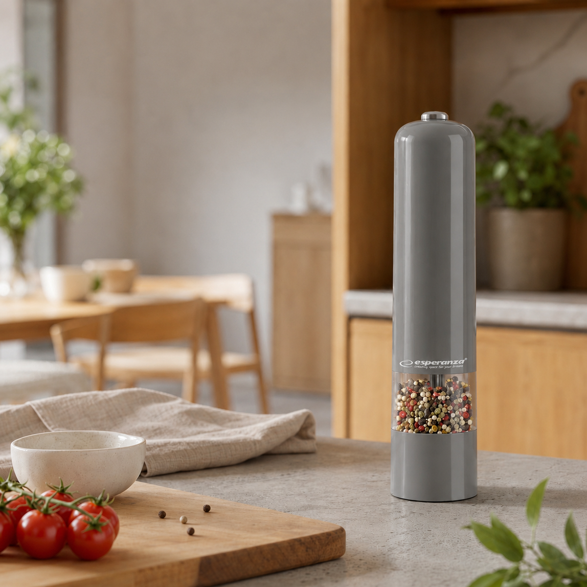 Esperanza Spice Grinders – EKP001E Esperanza Malabar Pepper Mill, Gray – image 6
