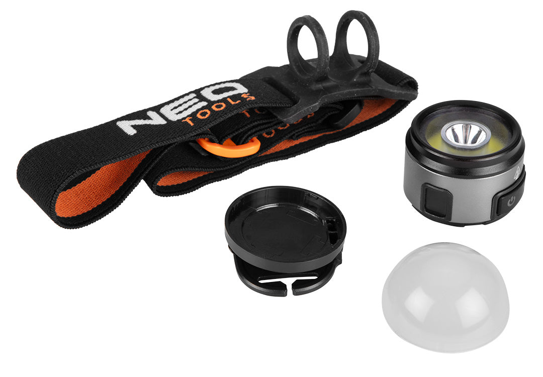 NEO TOOLS Flashlights, hand lamps, headlamps, tourist – 250+200 lm Rechargeable Camping Headlamp – image 2