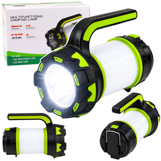 LEAN The remaining – 2-in-1 LED Camping and Travel Rechargeable Multifunctional Flashlight