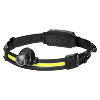 Orno COB + CREE LED Headlamp with a 1200 mAh Rechargeable Battery