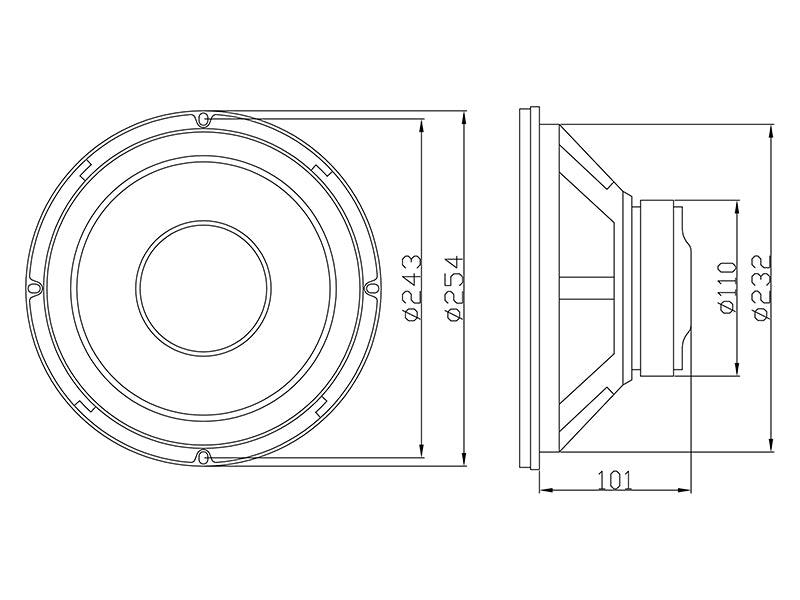 Blow Car Speakers – 30-553# Blow B-250 Speaker 8 ohms – image 2