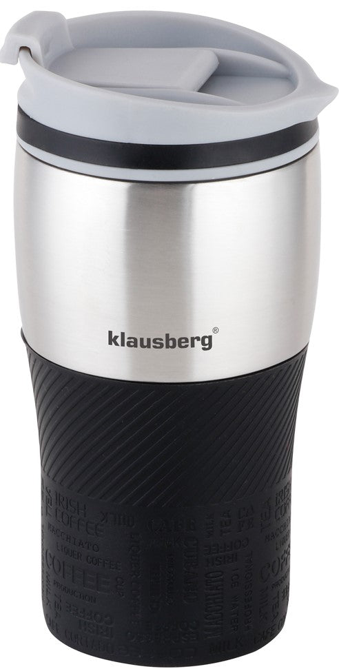 Klausberg Thermal mugs, thermoses and – Insulated mug, black, 320 ml, Klausberg