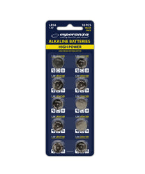 Esperanza Alkaline, coin-cell – EZB105 Esperanza LR54/AG10 Alkaline Batteries, 10-Pack, Blister Pack – image 3