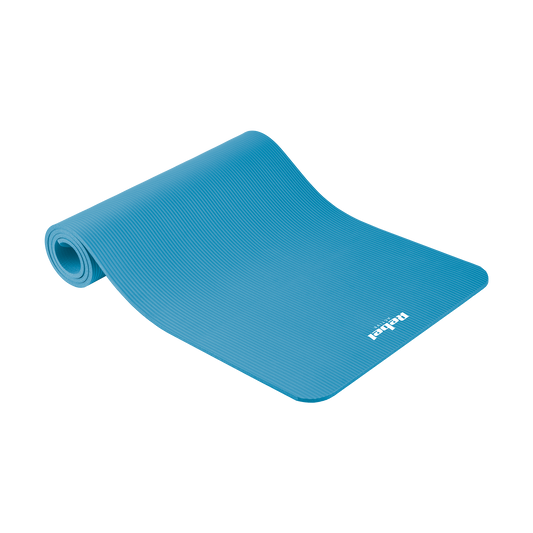 Rebel Exercise mat for yoga, Pilates, and fitness, 183x61 cm, 1 cm thick, NBR material, blue, REBEL ACTIVE