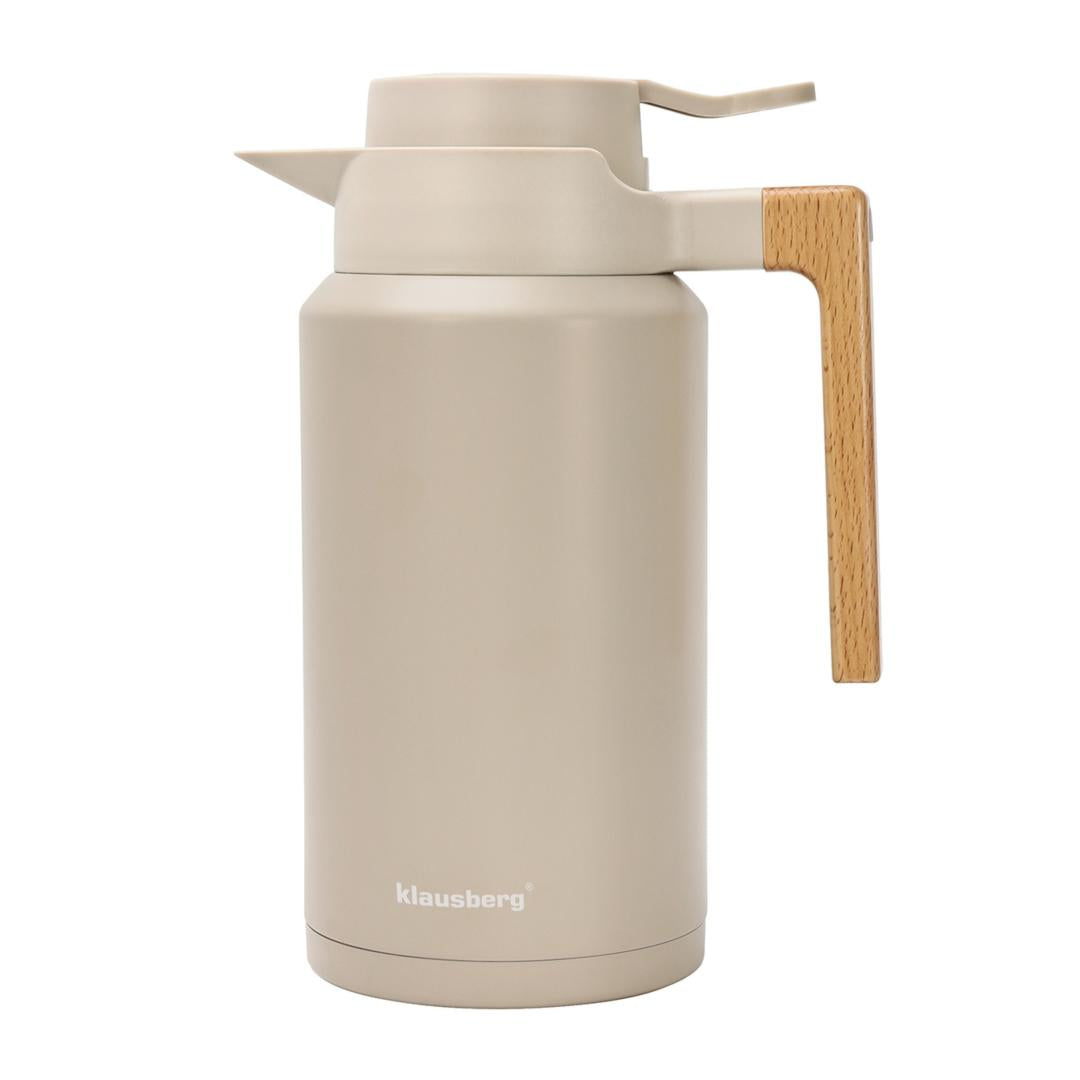 Klausberg Conference Thermos, 2 L, 304 Stainless Steel, BPA-Free, Beige, Klausberg, KB-9014