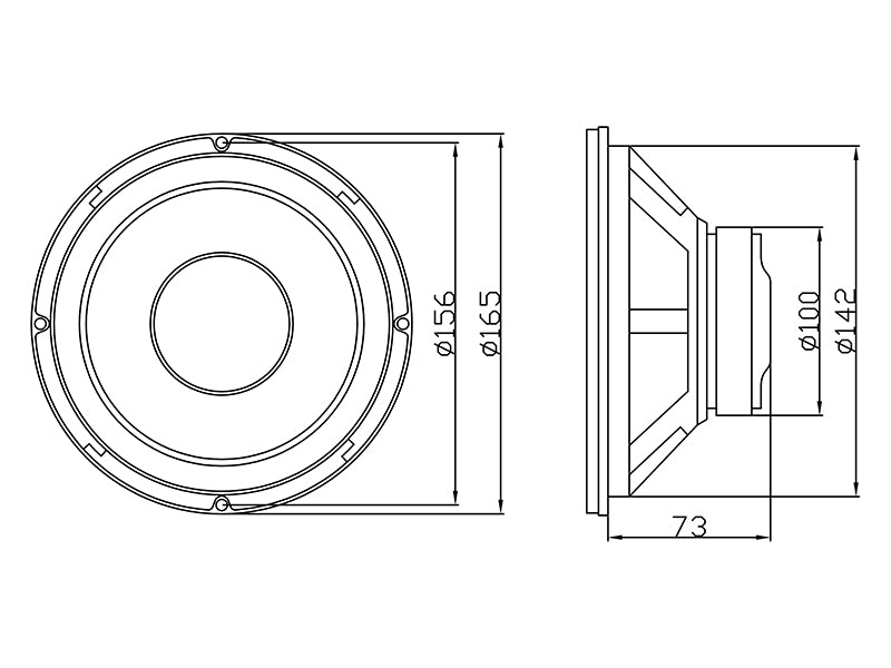 Blow Car Speakers – 30-536# Blow A-165 Speaker 4 ohms – image 2