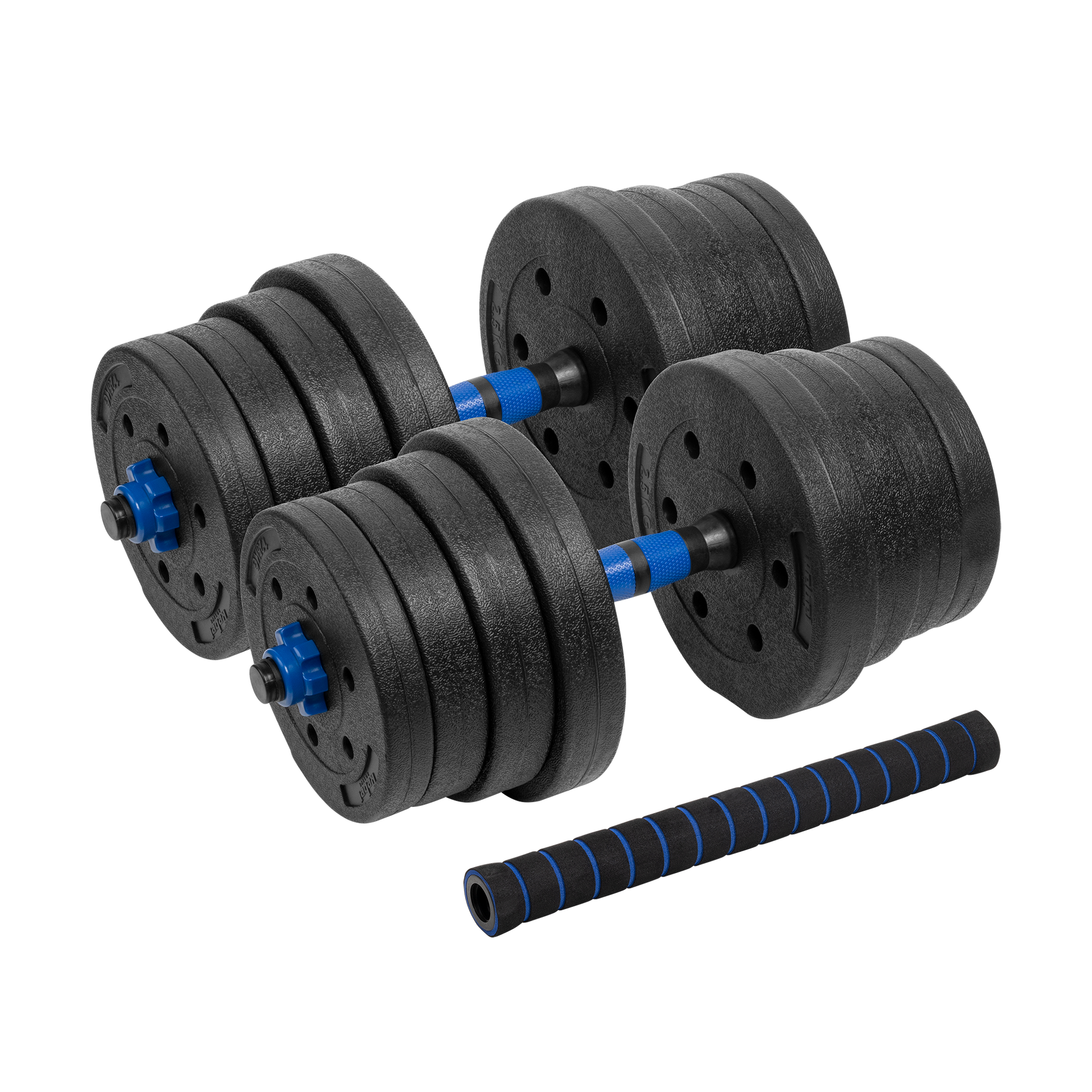 Rebel Kettlebells and – REBEL ACTIVE Adjustable Bituminous Dumbbells with Connector, 2x15kg