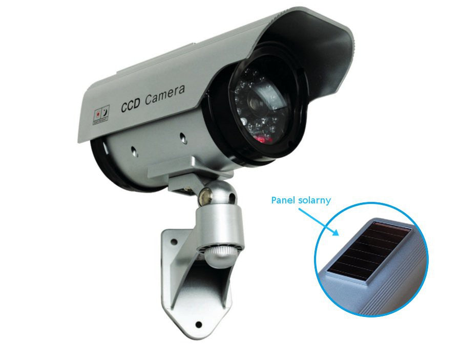 CE SOL1200 Dummy Camera - Solar-Powered Flashing LED - Free Sticker – image 2