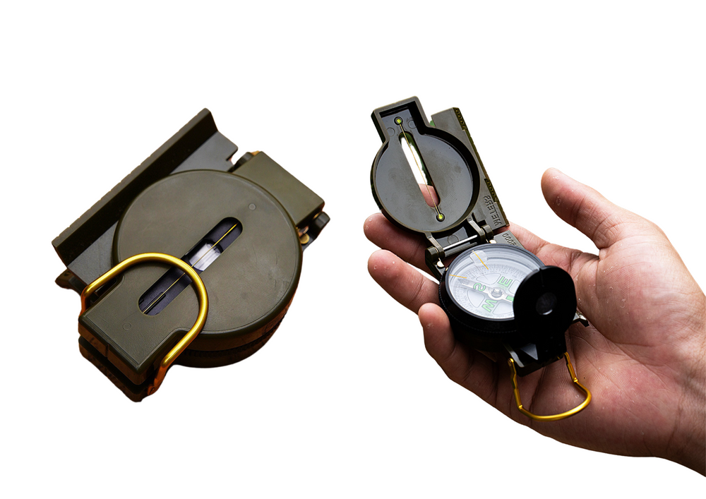 LEAN The – Hiking Compass with Ruler, Fluorescent Markers, and Aluminum Case – image 3