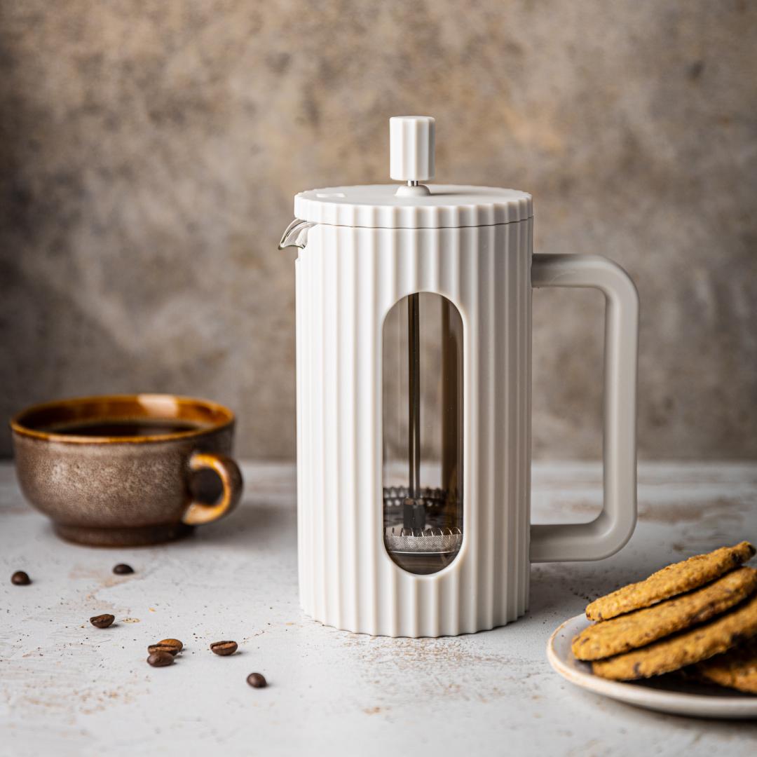 Klausberg Coffee/Tea Infuser with Press, 0.35 L Capacity, Light Gray, kb7743 – image 4