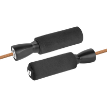 Rebel Leather boxing jump rope with foam handle and metal bearing, 280 cm, adjustable, REBEL ACTIVE – image 3