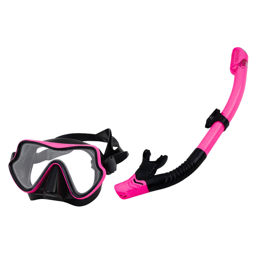 LEAN TOYS Swim – Snorkeling Set: Fins, Goggles, and Snorkel—Black and Pink, S/M – image 3