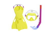 BESTWAY Swim caps – Bestway 25039 Yellow Diving Set: Mask, Fins, Snorkel – image 3