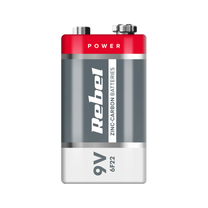 Rebel Alkaline, coin-cell, and zinc-carbon – REBEL 6F22 Zinc-Carbon Batteries (Blister Pack) – image 2