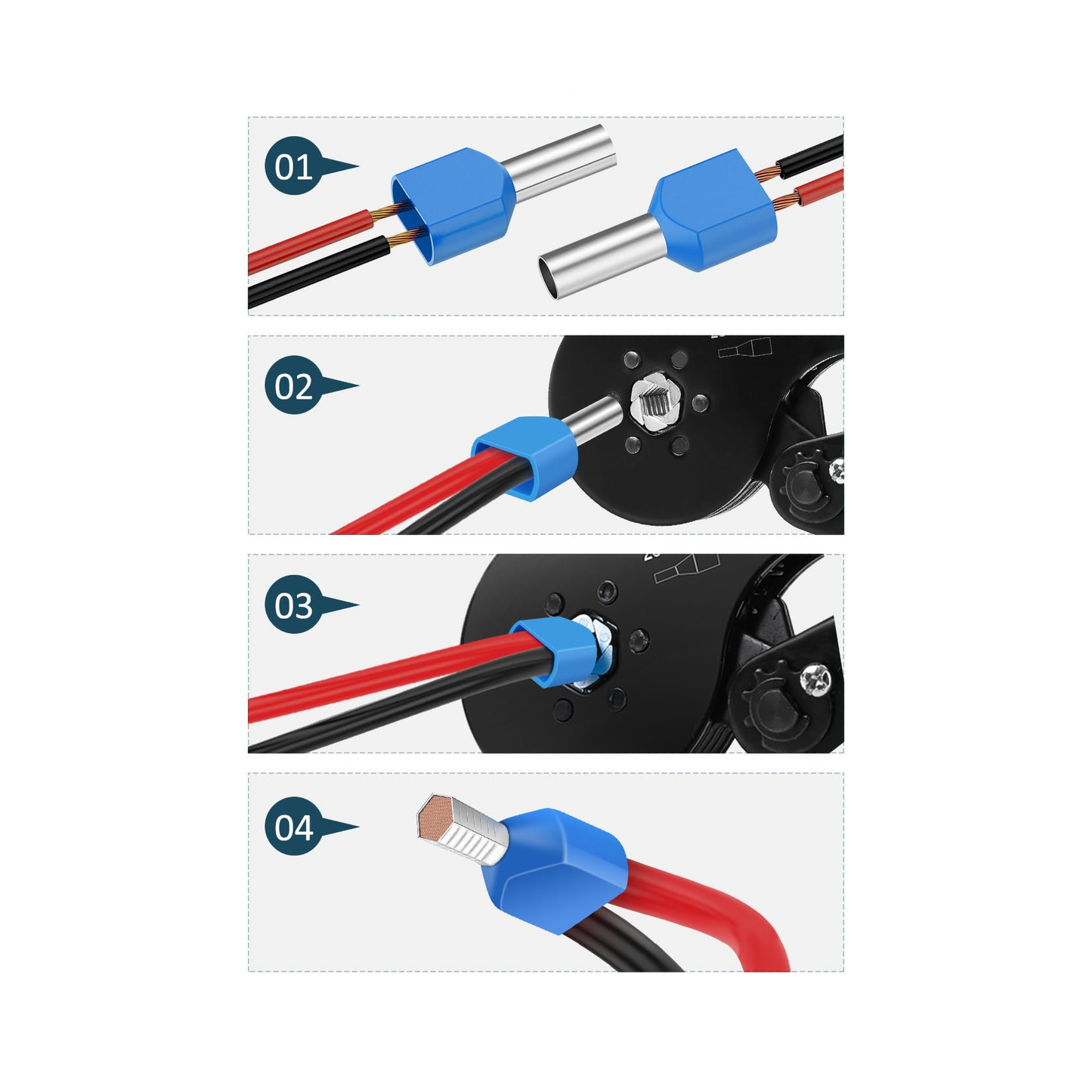 EUROKOMP The remaining – Set of double-insulated cable terminations, 750 pcs. E6353 – image 5