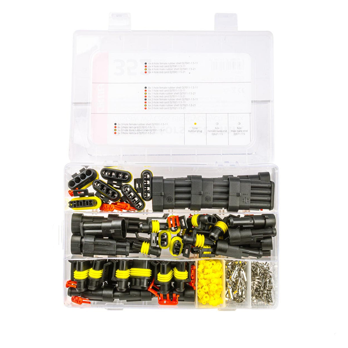 AMiO Connectors – Superseal Hermetic Connector Plug Cubes, 352 pcs. amio-03035