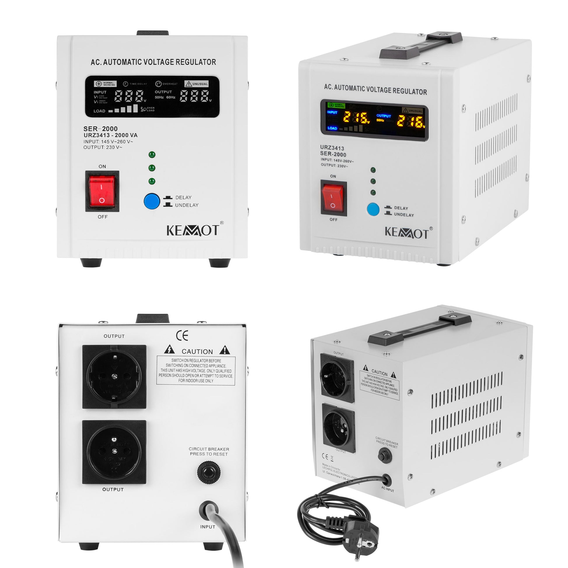 Kemot Voltage Stabilizers – KEMOT SER-2000 Automatic Voltage Stabilizer – image 9