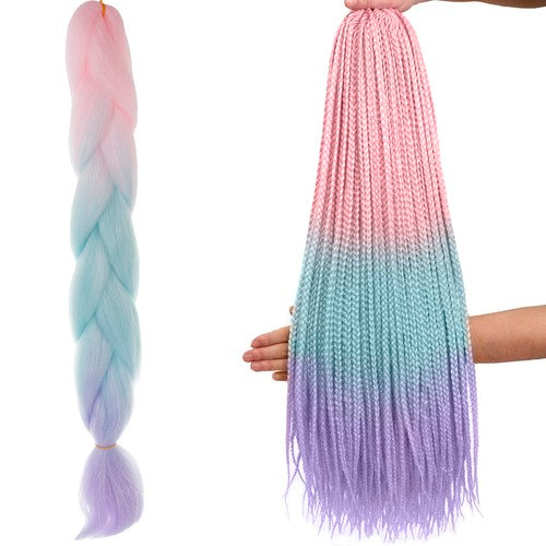 SOULIMA The remaining – Synthetic Hair Ombre Braids, Pink/Ni/F, W10341 – image 6
