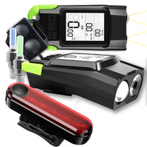 RTO Bicycle Flashlight: LED Fan Light + Odometer + Horn + LED Front and Rear Bell – image 2