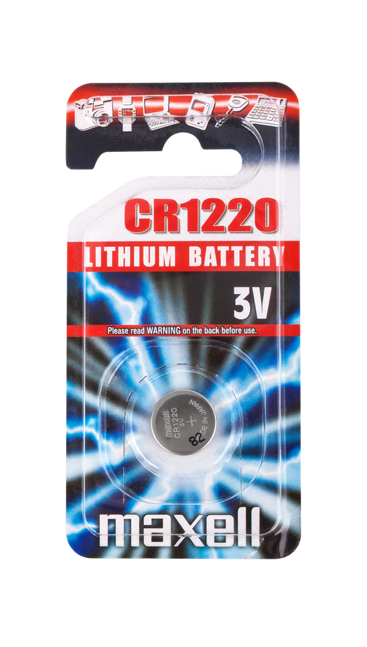 MAXELL Alkaline, coin-cell, and zinc-carbon batteries – Maxell CR1220 Battery