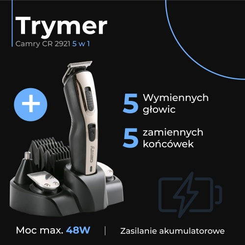 CAMRY Shavers – CR 2921 5-in-1 Trimmer – image 2