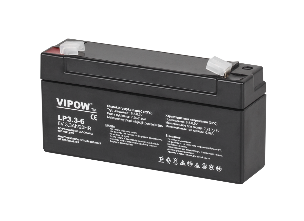 Vipow Gel batteries – VIPOW 6V 3.3Ah Gel Battery