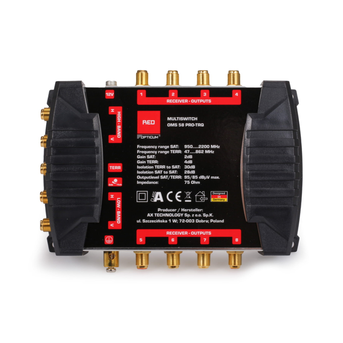 LP The remaining – OPTICUM OMS 5/8 PRO TRQ PLATINUM Multiswitch – image 2