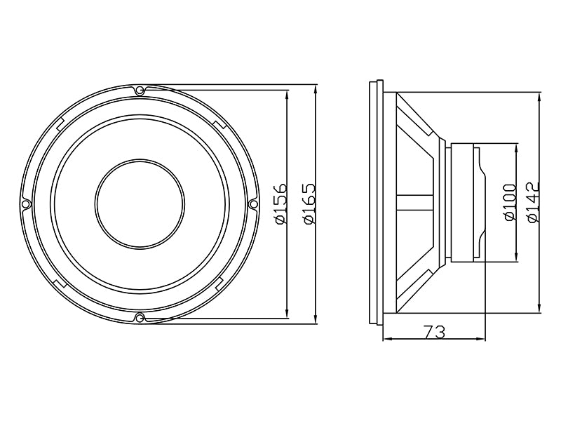 Blow Car Speakers – 30-531# Blow A-165 Speaker 8 ohms – image 2