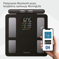 Klausberg Bathroom scale with handle, electronic, precise body composition analysis, black, Klausberg, KB-7856 – image 4