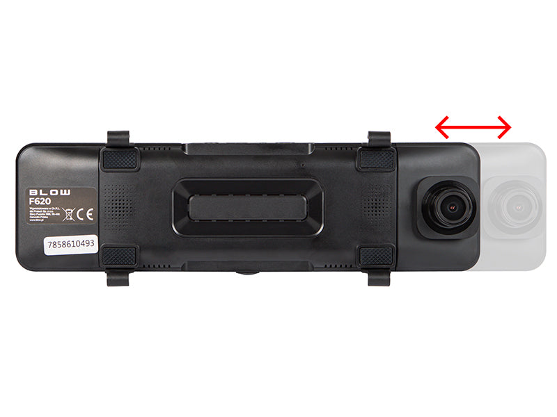 Blow 78-586# F620 Black Box DVR CarPlay Android Auto Dashcam with Rearview Mirror + Rear Camera" – image 3