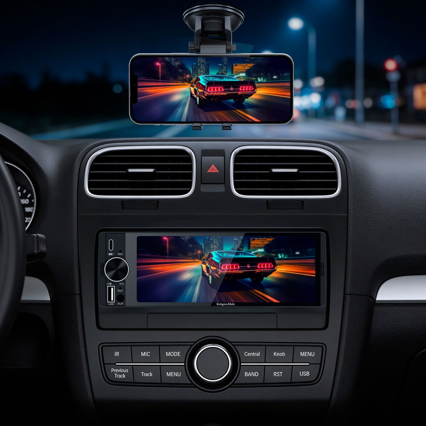 Kruger&Matz Car stereos (CD/MP3/Video/DVD) – Kruger&amp;Matz Car Stereo; KM2016 CarPlay/Android Auto – image 5