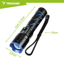 TRIZAND The remaining – Trizand 26950 800-lumen Tactical Flashlight – image 3