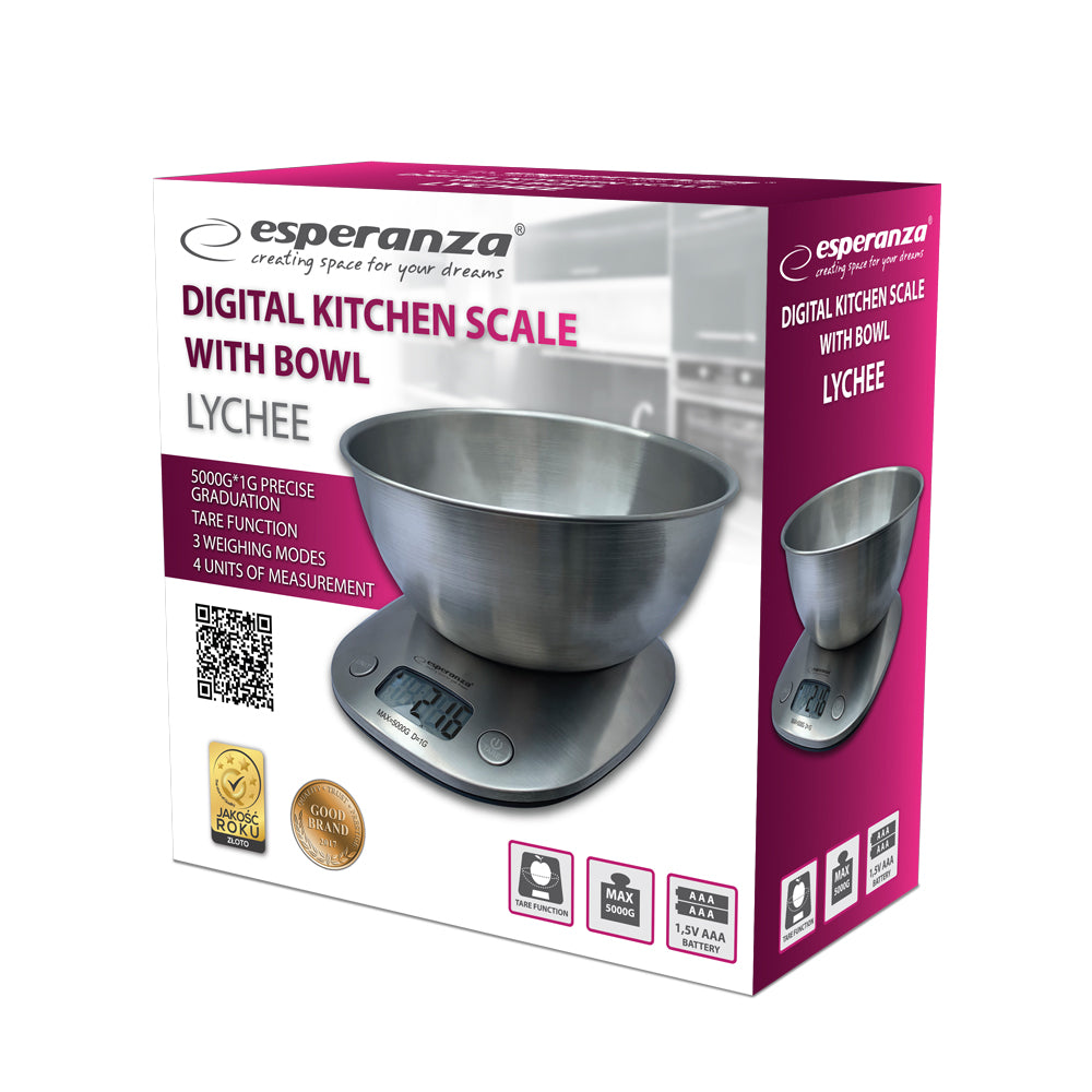 Esperanza Kitchen scales – EKS008 Esperanza Kitchen Scale with Lychee Bowl – image 6