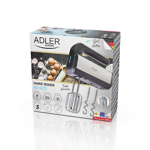 Mixers and Blenders – AD 4225 Stainless Steel Hand Mixer - Carlat